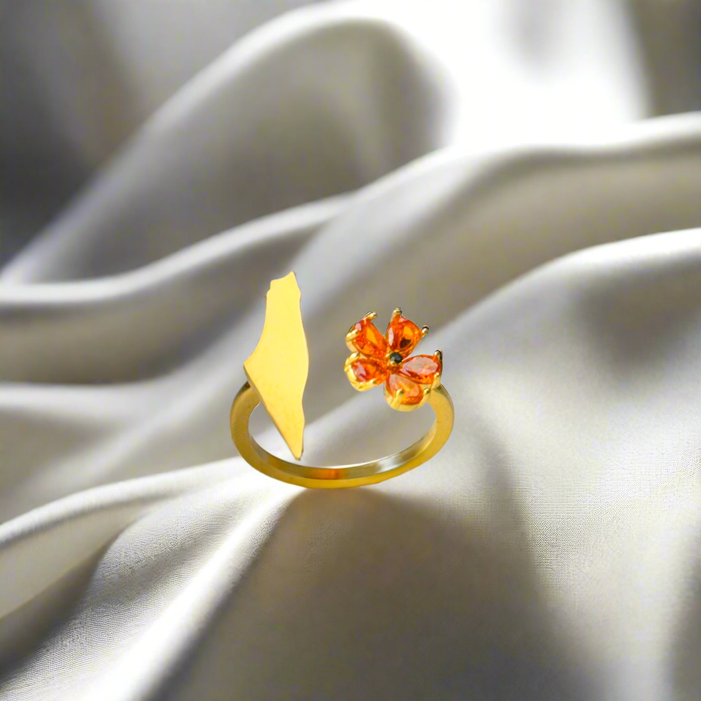 Palestine Flower Ring